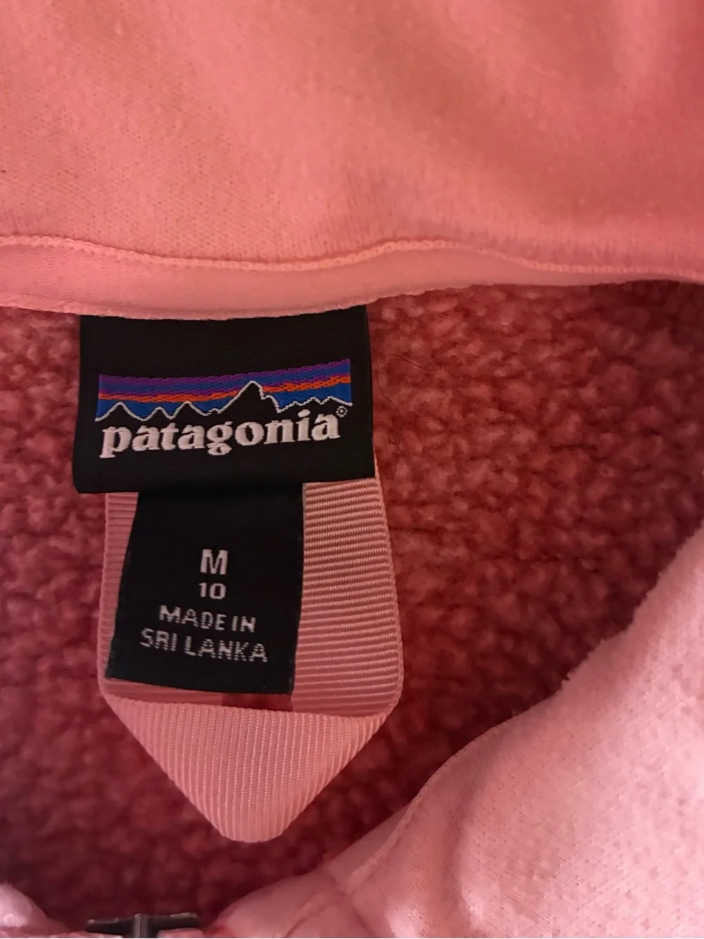 Patagonia Girls  Pink Quarter-Zip Sweater